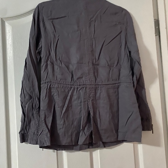 New Max Jeans  Military Style Tencel Anorak Jacket SHARK Size XS NWT - Picture 4 of 4